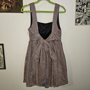 Shimmering Lavender Mini Dress